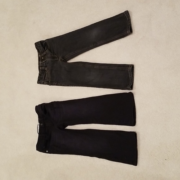 2 Joe's Jeans 4T: Black Jeans & Brixton Straight Leg Jeans in James Dark Blue - Picture 1 of 16